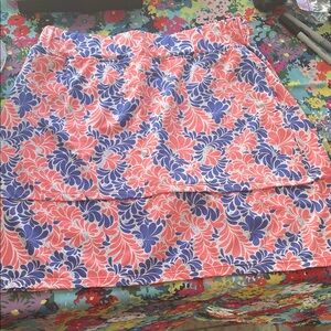 Court Haley Floral Pink and Blue Women's Skorts